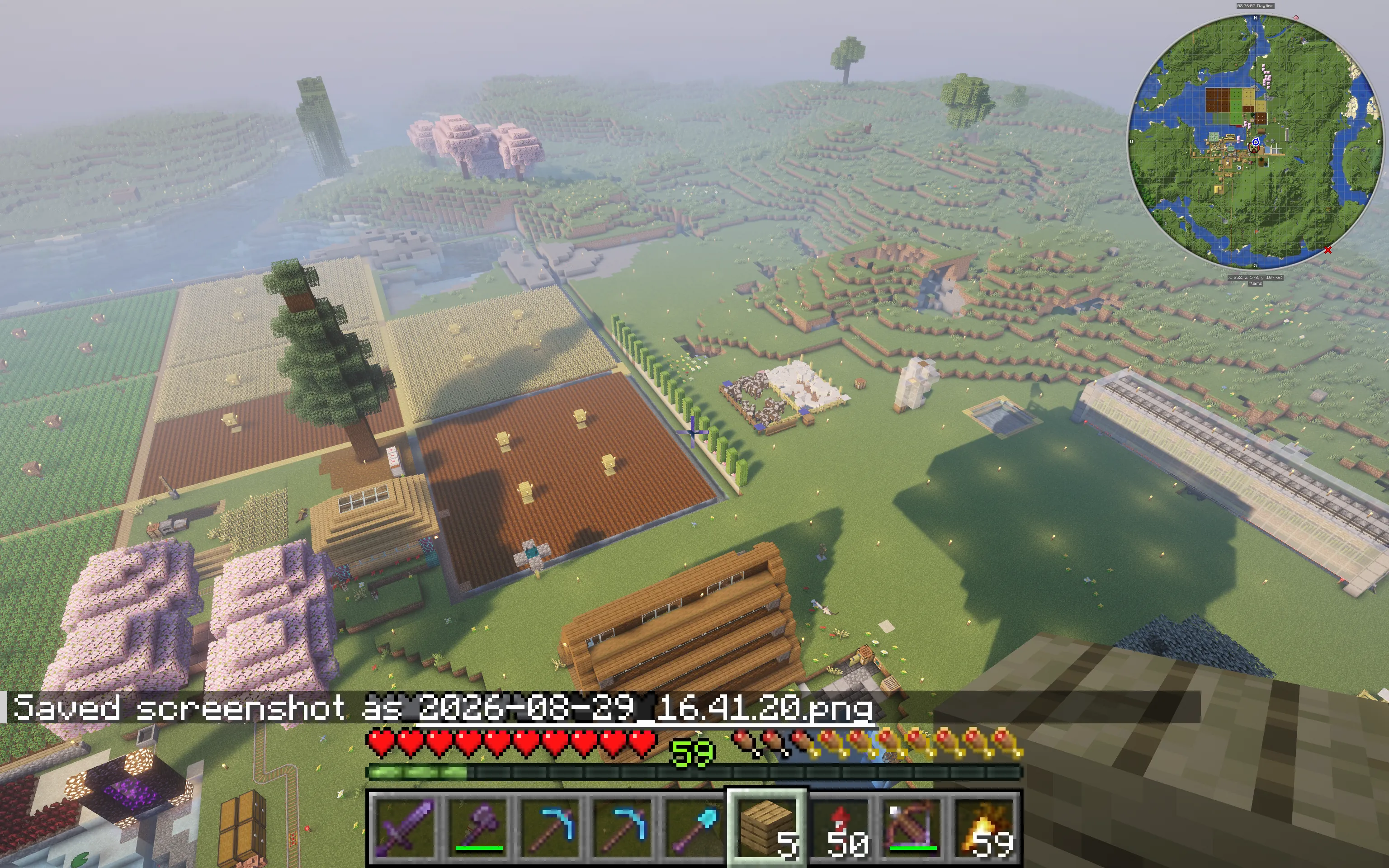 Minecraft world scenery - view 2